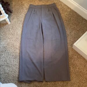 Abercrombie & Fitch Charcoal Wide Leg Trousers